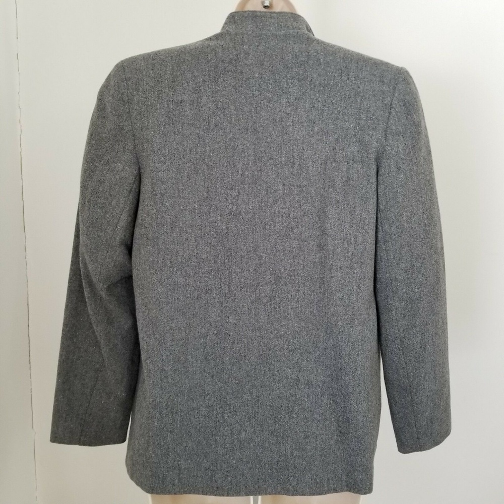 Prestige Of Boston Grey Wool Women's Jacket Blazer - Picture 3 of 6